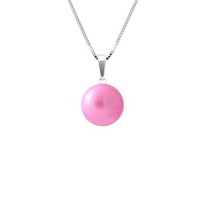 Necklace - - AAA+ Freshwater Cultured Pearl - 9-10 Mm - 925 Silver - Women