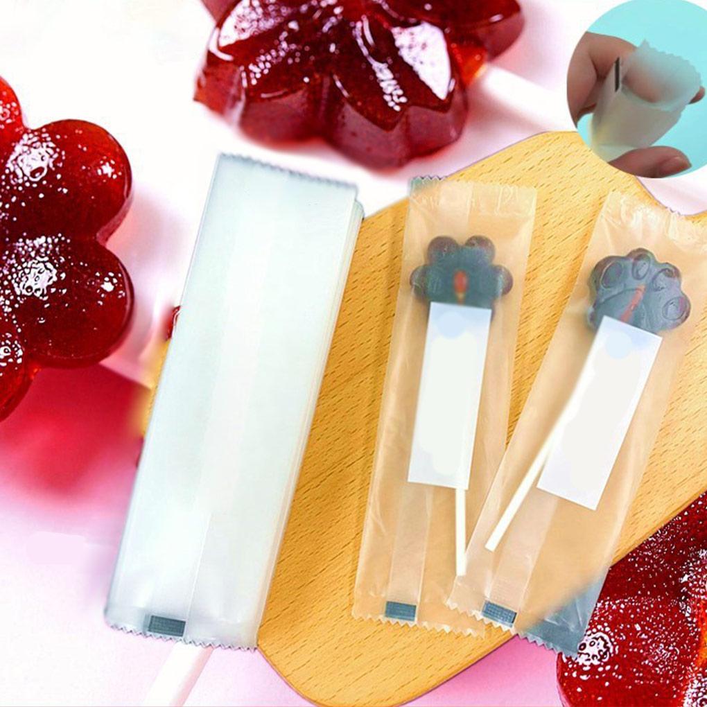 100 ks Průhledné sáčky na cukroví Plochý otevřený horní okraj OPP Celofánový obal na lízátka Dárkové balíčky na narozeninovou oslavu Ruční výroba DIY Čisté