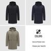 MONTAGUT Men's Padded Hooded Business Casual Jacket