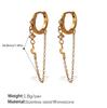 white zircon gold earrings
