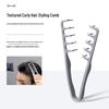 Korean Style Men's Cross-Textured Hair Styling Comb for Fluffy Roots and Bangs