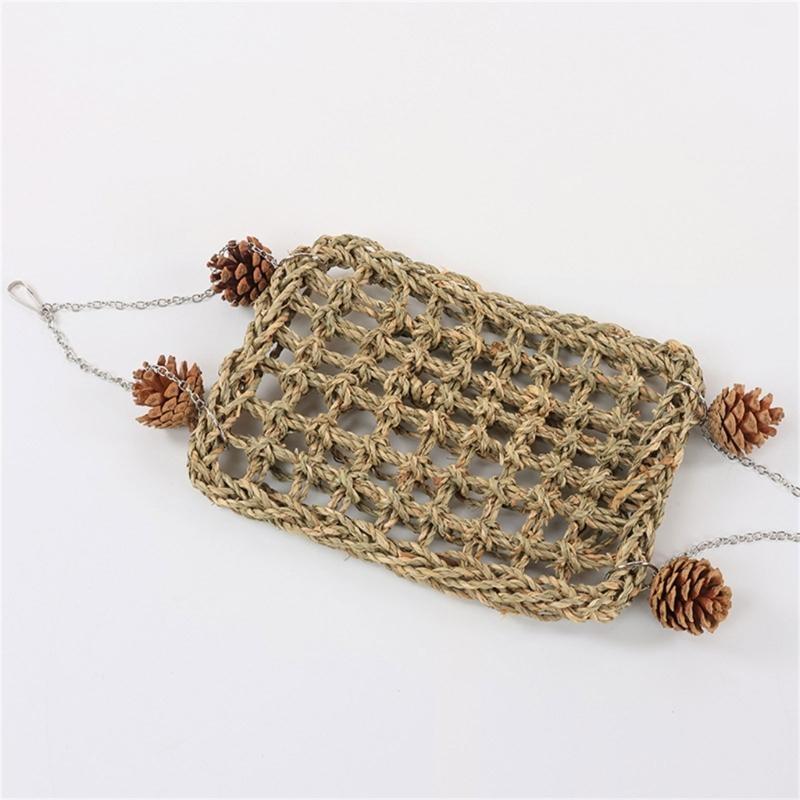 Bird Swing for Birdcage Hanging Perch Stand Cockatiel Hammock Birdcage Swing Climbing Ladder Toy for Parakeets Budgies