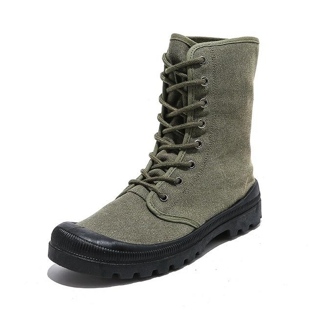 Pánské boty Jaro Podzim Vysoký svršek Styl Džínové Plátno Módní Guma Outdoorové Pouštní boty Pánské