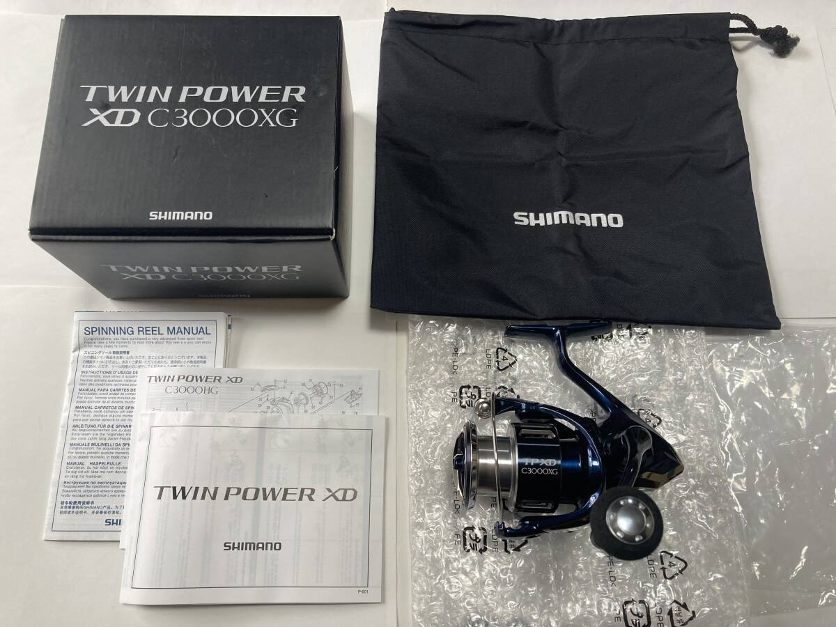 [USED]SHIMANO 21 Twin Power XD C3000XG Spinning Reel Unused Excellent Condition