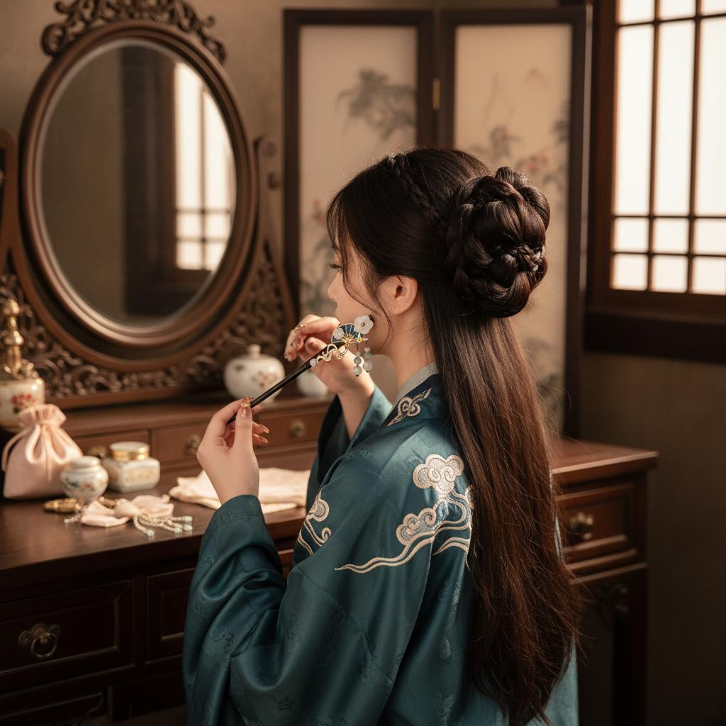 Černá ebenová tyčinka do vlasů Tradiční čínský styl Ručně vyřezávaná dřevěná spona do vlasů s třásní pro ženy Hanfu Svatba Festival