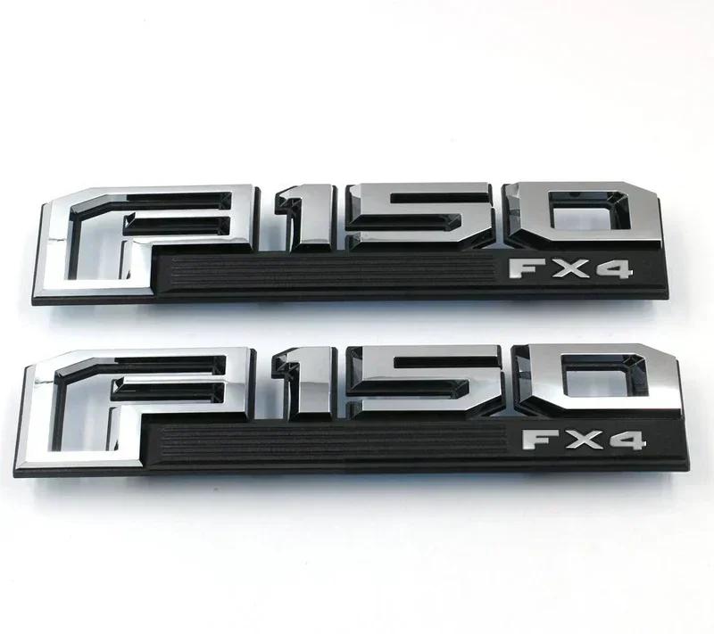 2PCS For Ford F150 F-150 Raptor XLT LARIAT LIMITED PLATINUM Logo  ABS Car Sticker Emblem Accessories Auto Decal Badge Styling