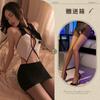 Large size sexy lingerie passion exposure go out without taking off the back into the hot girl hip skirt sexy secretary professional wear
