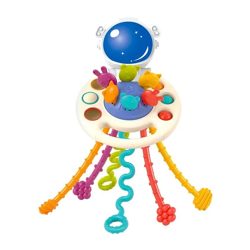 Baby Montessori Sensory Development Educational Toys Pull String Finger Grasp Training Early Learning Toy Teething Bpa Free 1-3Y