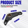 Canitu Black Shift Shaft Brace,Anodize CNC Billet Aluminum Shifter Support Holder Sprocket Cover Carrier with 2 Bolts Support Bracket for Honda