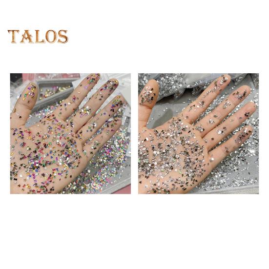 1000 szt./zestaw cyrkonie do zdobienia paznokci akrylowe różne mini gwiazdki serca miłości krople wody kwiaty kształty geometryczne zawieszki DIY akcesoria do dekoracji paznokci