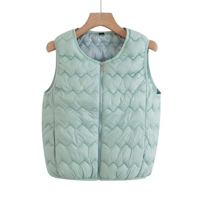 Spring and Autumn New Light Liner Women's Vest Down Cotton Inner with Thin Lady Vest Jacket