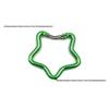 Outdoor Aluminum Alloy Five-Point Star Carabiner for Climbing and Luggage with Quick Release.