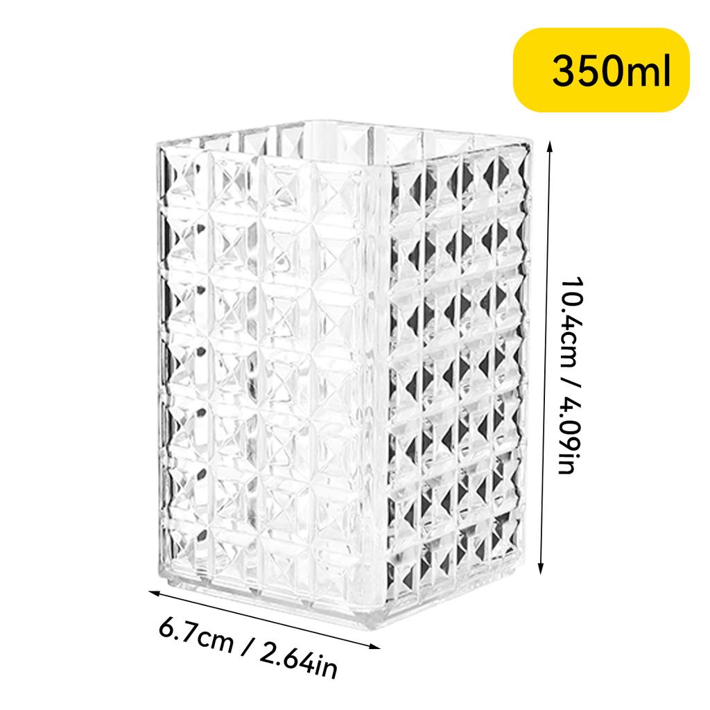 Transparent Makeup Brush Holder Plastic Cosmetic Storage Box Desk Lipstick Eyeliner Makeup Organizer Display Rack
