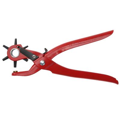 Leather Puncher 6 Hole Size Leather Punch Machine Professional Round Hole Perforator for Watch Band Belt Leather Strap