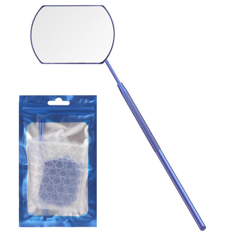 Stainless Steel Handheld Eyelash Inspection Mirror - Square Eyelash Extension Tool