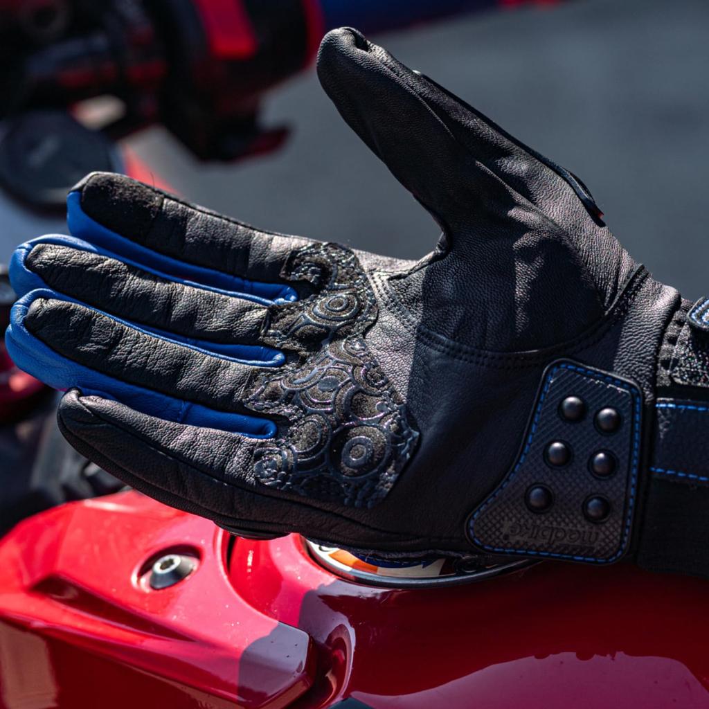 ILM Motorcycle Genuine Hard Smartphone Riding Gloves Size Gloves, Leather, All-Season, Spring, Summer, Fall, Protector, Compatible, Non-Slip,