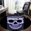1pc Skull Maze Office Round Area Rug, Indoor Mat Suitable ForOffice, Under Office Chairs Bedroom Living Room Home Decor, Room Deco q116