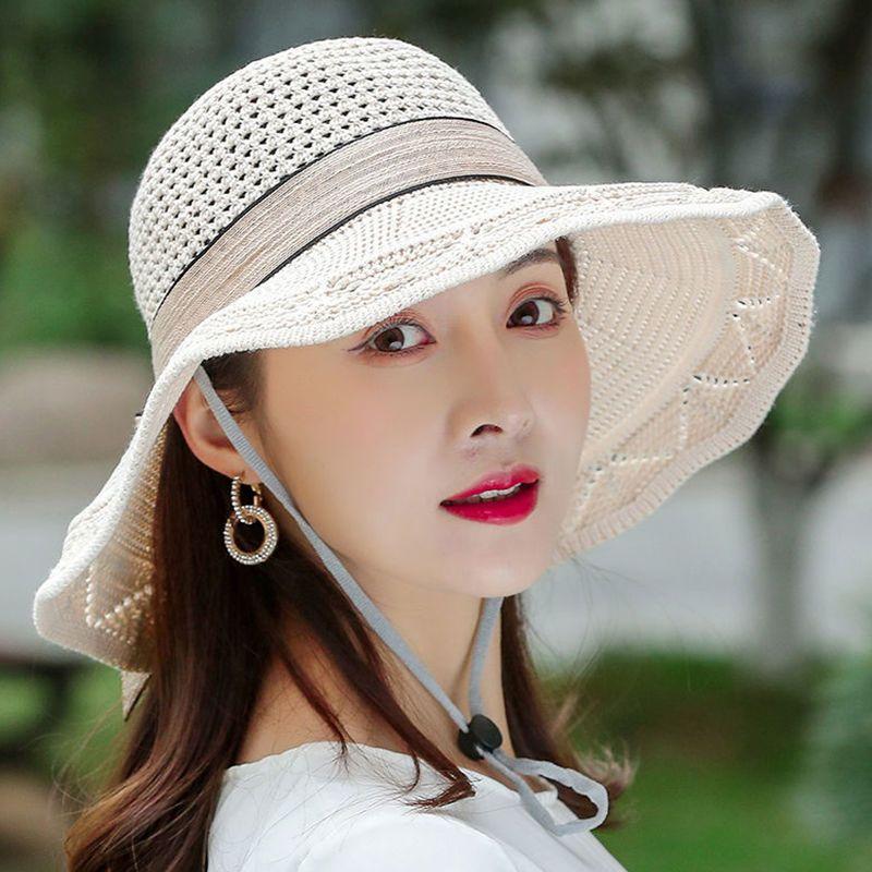 Washable Folding Hat for Summer Ladies, Sunshade Hat, Sun Hat, Large Eave Beach Cooling Hat, Basin Hat