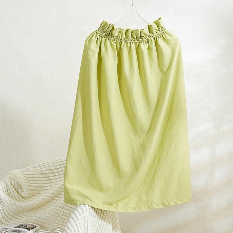 

1Pc Bath Skirt Skin-friendly Thin Style Water Uptake Beauty Salon Guest Clothes Bath Towel Women s Polyester Fiber Nightgown зелений
