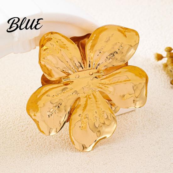 Jewelry Pin Women Brooch Double Layer Flower Design Hat Sweaters