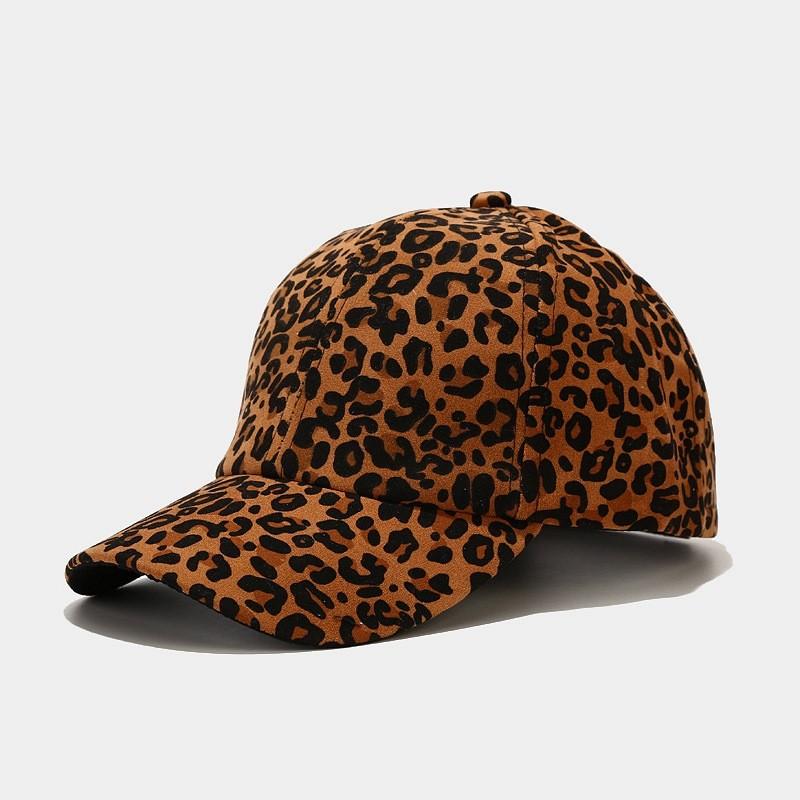 Vintage Leopard And Zebra Print Baseball Cap With Extended Brim For Casual Outdoor Sun Protection