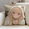 Lovely DDressUp DarlingS Cushion Cover Breathable and skinfriendly linen pillowcase square removable and washable cushion