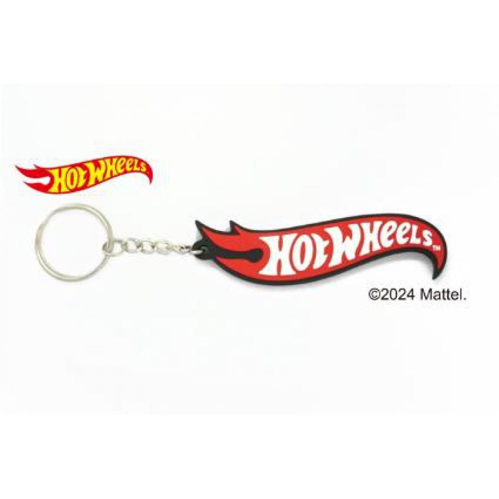 

Брелок Hot Wheels гумовий Hot Wheels чорний X червоний