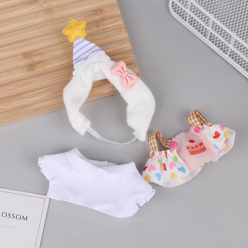 Trendy 17Cm Plush Toy Clothing Set - Cute Outfits & Accessories For Play & Collecting Party Clothes Dress Up