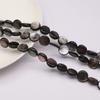 1 Strang, Schwarze Naturmuschelperlen, Dunkler Stil Handgefertigte Runde Lose Distanzperlen, 10×10mm, zur Schmuckherstellung DIY Halsketten, Armbänder Zubehör 38cm