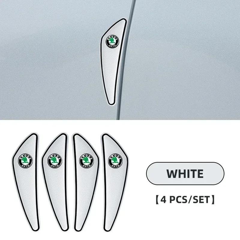 

Car Sticker 4pcs/set Car Door Side Edge Protector Strip For Skoda Octavia Fabia Rapid Superb Kodiaq Scala Karoq Citigo Kamiq Roo 4pcs