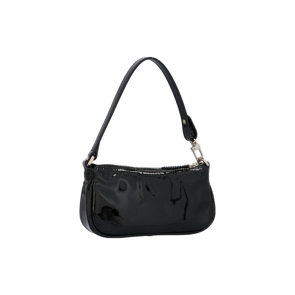 By Far Fashion Minimalist Solid Color Chain Strap Nylon Tote Shoulder Bag Women bags Bright-Black 20SSMIRABLPSMA
