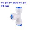 OD 1/4" 3/8" Pipe Slip Lock Quick Connector Water Purify Joint Garden Irrigation Straight Elbow Tee Valve Pipe Coupling Fittings