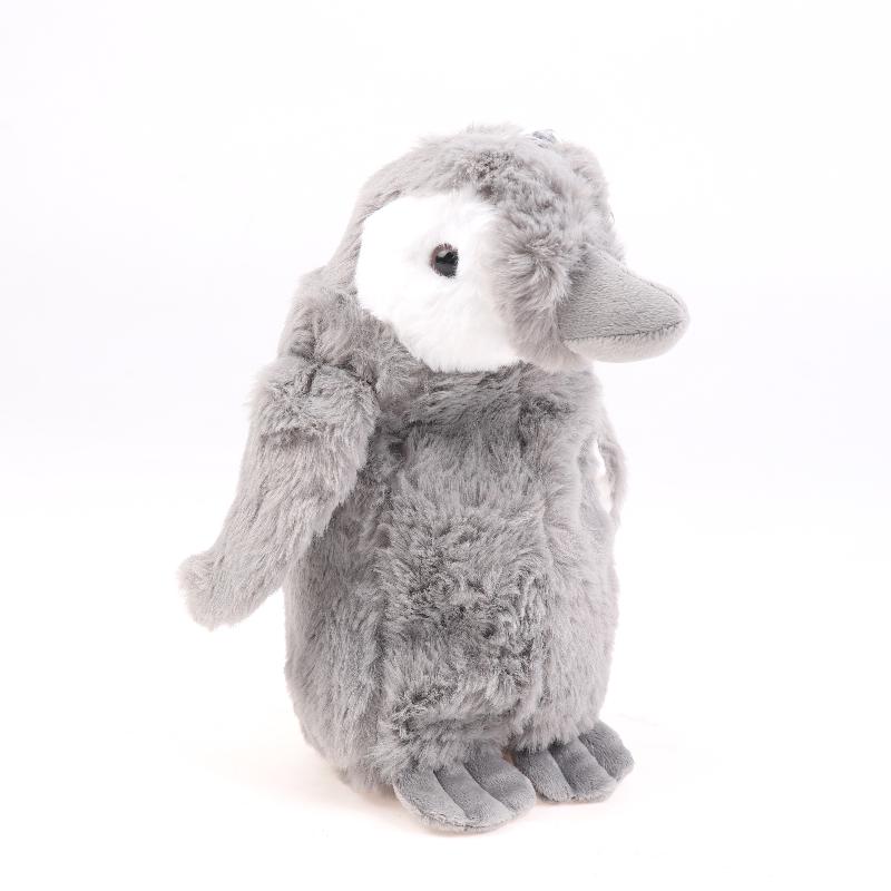 Cute Cartoon Plush Penguin Pencil Case Creative Stuffed Animal Pen Pouch Student Stationery Storage Bag School Supplies