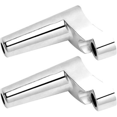 HDBUBALUS Kit de Relocação de Suportes de Pisca Dianteiro para Motocicleta Compatível com Harley XL Sportster 883 1200 1988-em diante Dyna FXR 1991-2005 (cromada)