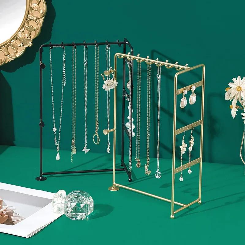 Gift Free Standing Niche Design Ins Style Earrings Storage Rack Necklace Holder Earrings Display Stand Jewelry Display Stand