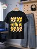1pc Teenager'S Graphic T-Shirt Cute Bow Lemon Print Short Sleeve Crew Neck for Teenagers [solely 1pc T-SHIRT], For Teenager