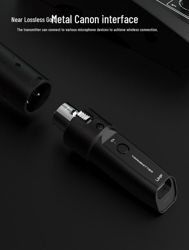 Kusster Guitar Converter: Wired to Wireless Microphone Handheld 2.4G Transmission System, Rechargeable