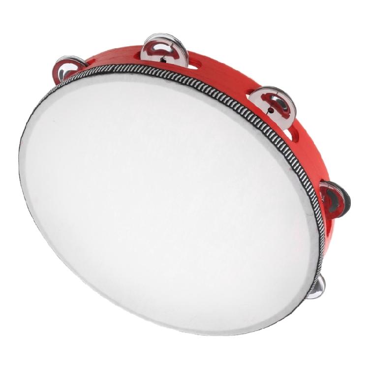 Tambourines with Metal Bells Drum Hand Percussion for Adults Church Party Play