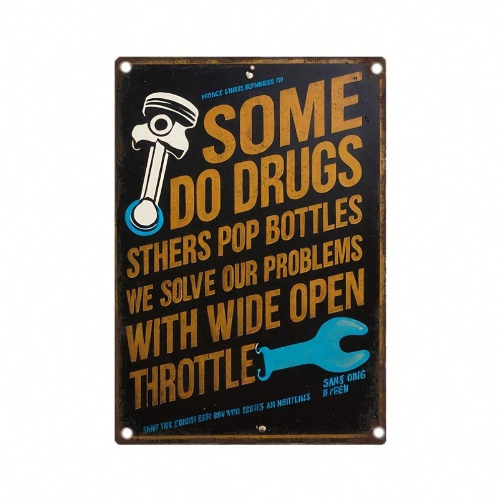Vintage Metal Sign Retro Wall Art Home Decor 20x30cm