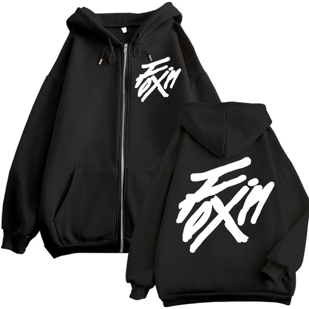 Kpop ATEEZ "FlX ON" Merch Mikina na zip Pánská Dámská Vysoce kvalitní Módní Bunda na zip Kabát Podzim Zima Ležérní Volné Mikiny