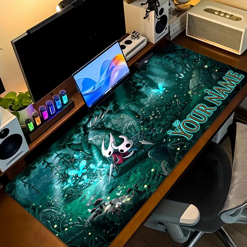 Tappetino Mouse Personalizzato Hollow Knight Grande Cuscino per Tavolo da Gioco Antiscivolo per Laptop Tablet Mousepad Grande Tappetino XXL Tappetino per Mini PC Con Bordo Lock_XIA