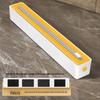 Two-Way Sliding Blade Cling Film & Foil Cutter with Magnetic Wall-Mounted Storage Box