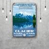 Nationalpark Glacier Lustiges Bar Metallschild Retro Plakette Vintage Schild Alkohol Trinker Kneipe Club Küchenwanddekoration