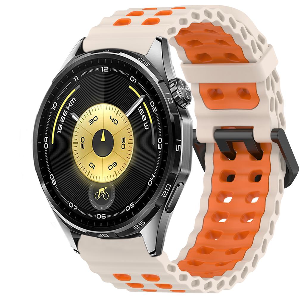 22mm Ocean Silicone Strap for Huawei Watch 5 GT6 Pro GT6 GT5-4-3-2 46mm Bracelet Wristband for Amazfit Bip 6 5 Balance 2 Correa