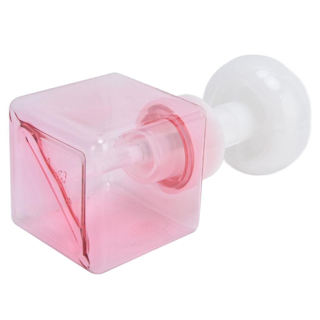 250ml Foaming Bottle PETG Plastic Flower Foam Dispenser Square Bottles for Cosmetic