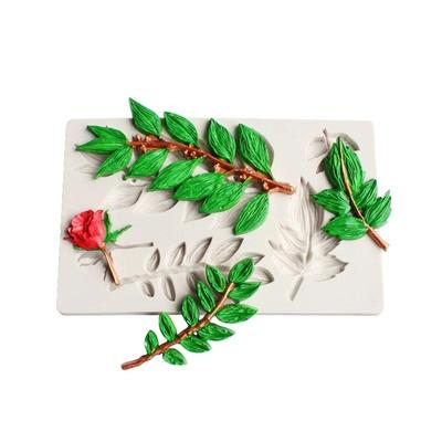 3D Lange Bladeren Vorm Siliconen Mal Fondant Chocolade Koekjes DIY Keuken Bakken Taart Decoratie Gereedschap Handgemaakte Zeepvorm