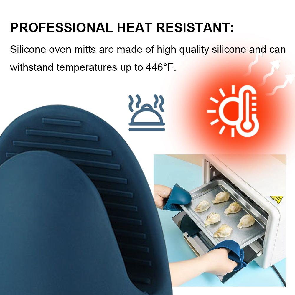 Oven Mitts Mini Oven Mitts Silicone Potholders Kitchen Mittens Pinch Mitts Kitchen Oven Gloves for Kitchen Cooking & Baking