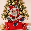 Yousheng Christmas Ornaments 2D Acrylic Snowman Santa Claus Hanging Ornament with Stitching Texture for Winter Holiday Tree Decor