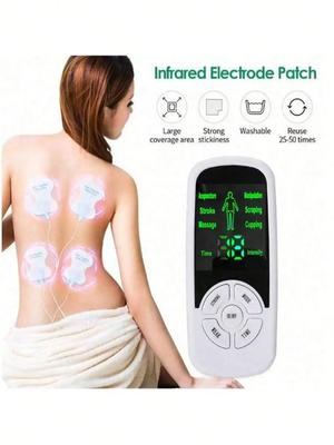 EMS Stimolatore Elettrico per Terapia Muscolare Unità Tens Macchina Meridiano Fisioterapia Impulso Addominale Prostata Massaggiatore Corpo