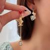 S925 Sterling Silver Asymmetrical Heart & Rabbit Earrings for Women